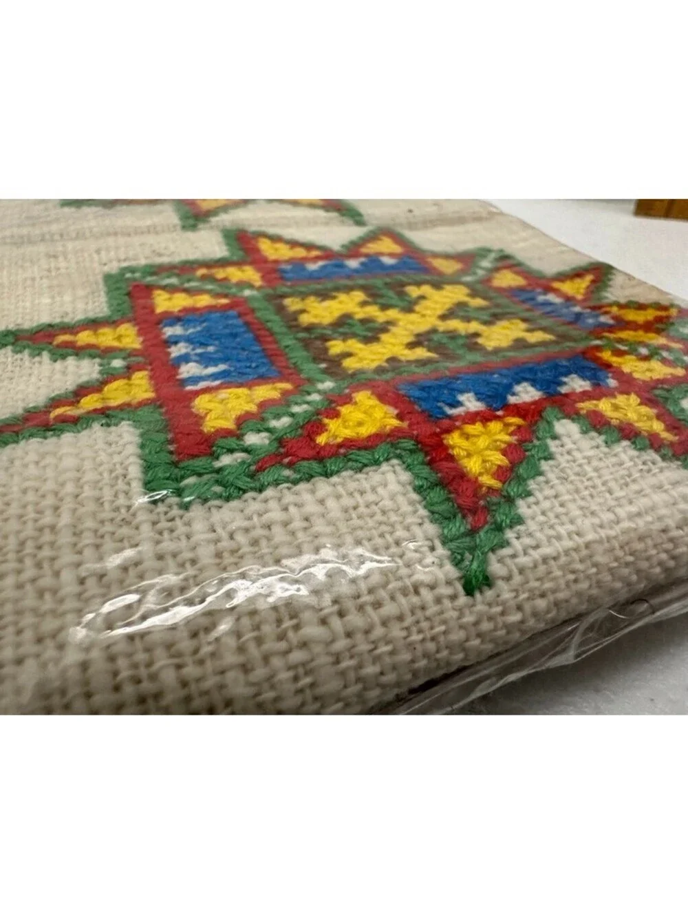 18 Vintage Thai Tribal Crafts Karen Yao Thai Lua Napkins Hemp? Geometric Stitch